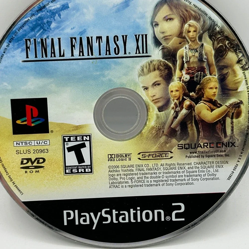 Final Fantasy XII Sony PlayStation 2 PS2 Square Enix Teen Video Game Disc Only